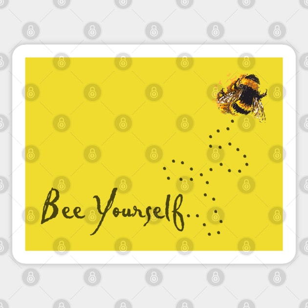 Bee Yourself Sticker by ElephantShoe